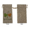 Kiss Me I'm Irish Large Burlap Gift Bags - Front Approval