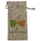 Kiss Me I'm Irish Large Burlap Gift Bag - Front