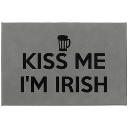 Kiss Me I'm Irish Large Gift Box w/ Engraved Leather Lid