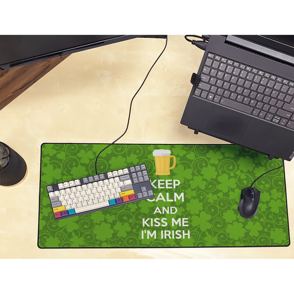 Kiss Me I'm Irish Large Gaming Mats - LIFESTYLE