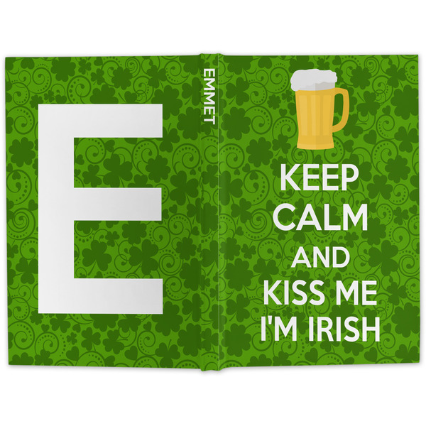 Kiss Me I'm Irish Large Hard Cover Journal - Apvl