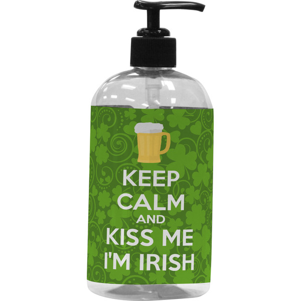Custom Kiss Me I'm Irish Plastic Soap / Lotion Dispenser (Personalized)