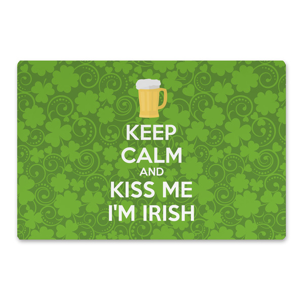 Custom Kiss Me I'm Irish Large Rectangle Car Magnet