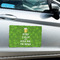 Kiss Me I'm Irish Large Rectangle Car Magnets- In Context