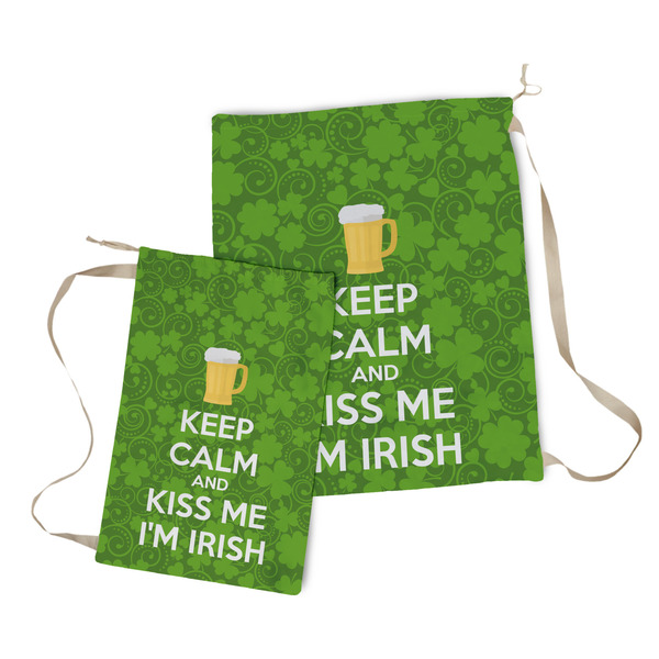 Kiss Me I'm Irish Laundry Bag - Both Bags