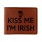 Kiss Me I'm Irish Leatherette Bifold Wallet (Personalized)
