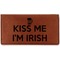 Kiss Me I'm Irish Leather Checkbook Holder - Main