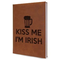 Kiss Me I'm Irish Leather Sketchbook - Large - Double Sided