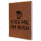 Kiss Me I'm Irish Leather Sketchbook