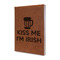 Kiss Me I'm Irish Leather Sketchbook - Small - Double Sided
