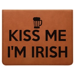 Kiss Me I'm Irish Leatherette 4-Piece Wine Tool Set (Personalized)