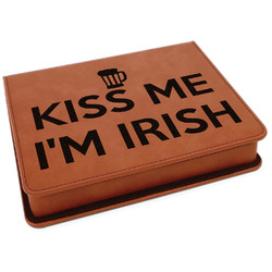 Kiss Me I'm Irish Leatherette 4-Piece Wine Tool Set (Personalized)