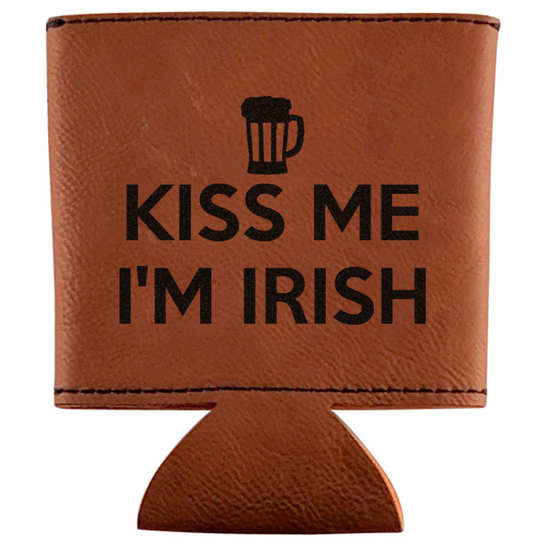 Custom Kiss Me I'm Irish Leatherette Can Sleeve (Personalized)