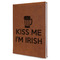 Kiss Me I'm Irish Leatherette Journal - Large - Single Sided