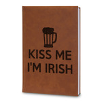 Kiss Me I'm Irish Leatherette Journal - Large - Double Sided