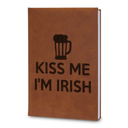 Kiss Me I'm Irish Leatherette Journal - Large - Double Sided
