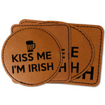 Kiss Me I'm Irish Faux Leather Iron On Patch