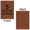 Kiss Me I'm Irish Leatherette Sketchbooks - Large - Single Sided - Front & Back View