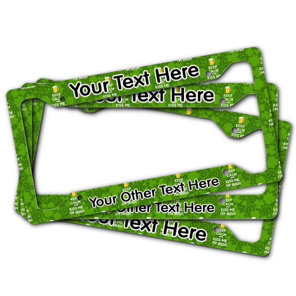 Kiss Me I'm Irish License Plate Frames - (PARENT MAIN)