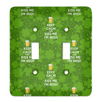 Kiss Me I'm Irish Light Switch Cover (2 Toggle Plate) (Personalized)