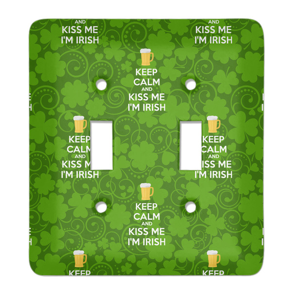 Custom Kiss Me I'm Irish Light Switch Cover (2 Toggle Plate) (Personalized)