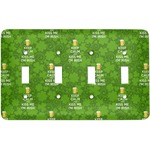 Kiss Me I'm Irish Light Switch Cover (4 Toggle Plate) (Personalized)