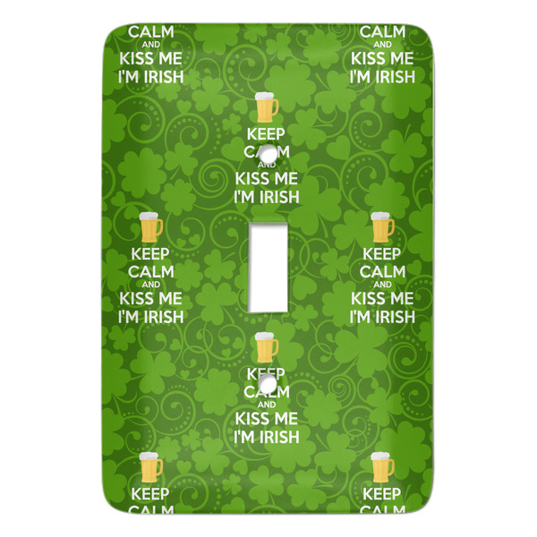 Custom Kiss Me I'm Irish Light Switch Cover (Single Toggle) (Personalized)