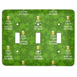 Kiss Me I'm Irish Light Switch Cover (3 Toggle Plate) (Personalized)
