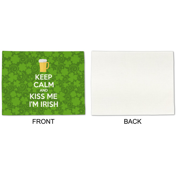 Kiss Me I'm Irish Linen Placemat - APPROVAL Single (single sided)