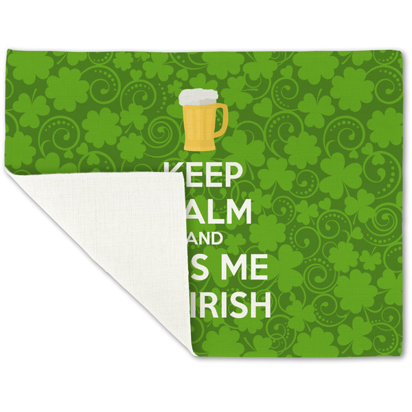 Kiss Me I'm Irish Linen Placemat - Folded Corner (single side)