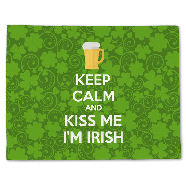 Custom Kiss Me I'm Irish Single-Sided Linen Placemat - Single