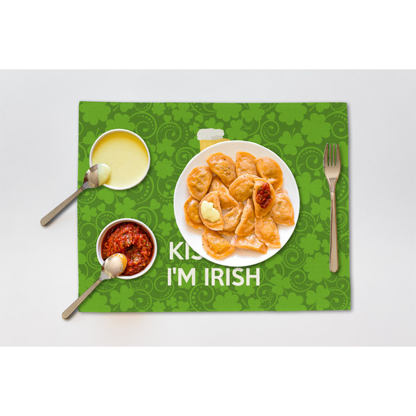 Kiss Me I'm Irish Linen Placemat - Lifestyle (single)