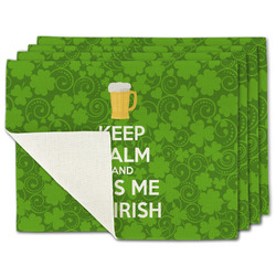 Kiss Me I'm Irish Single-Sided Linen Placemat - Set of 4