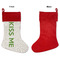 Kiss Me I'm Irish Linen Stockings w/ Red Cuff - Front & Back (APPROVAL)