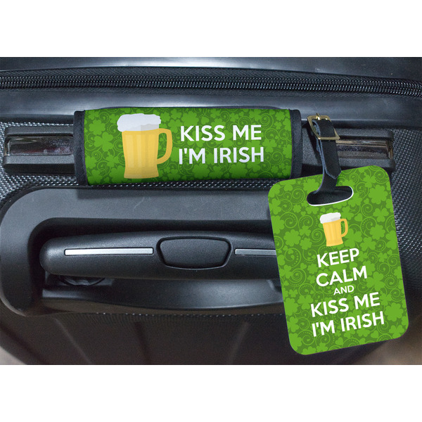 Kiss Me I'm Irish Luggage Wrap & Tag
