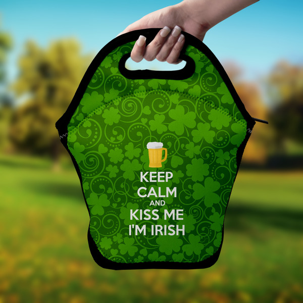 Kiss Me I'm Irish Lunch Bag - Hand