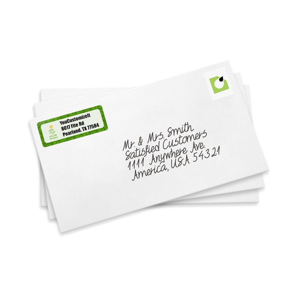 Kiss Me I'm Irish Mailing Label on Envelopes
