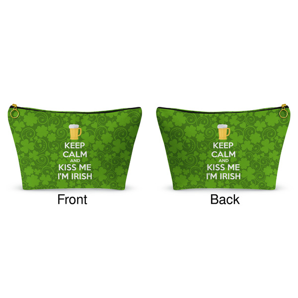 Kiss Me I'm Irish Makeup Bag (Front and Back)