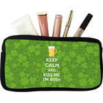 Kiss Me I'm Irish Makeup / Cosmetic Bag - Small (Personalized)