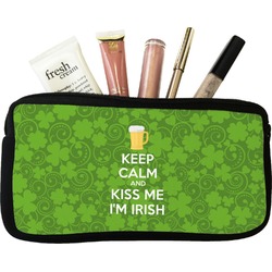 Kiss Me I'm Irish Makeup / Cosmetic Bag - Small (Personalized)
