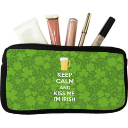 Kiss Me I'm Irish Makeup / Cosmetic Bag (Personalized)