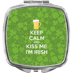 Kiss Me I'm Irish Compact Makeup Mirror (Personalized)