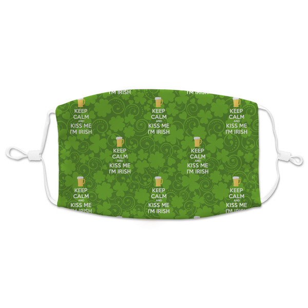 Custom Kiss Me I'm Irish Adult Cloth Face Mask - XLarge (Personalized)