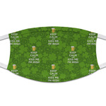 Kiss Me I'm Irish Cloth Face Mask (T-Shirt Fabric) (Personalized)