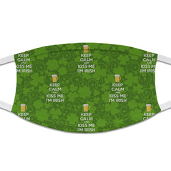 Kiss Me I'm Irish Cloth Face Mask (T-Shirt Fabric) (Personalized)