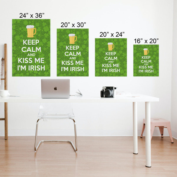 Kiss Me I'm Irish Matte Poster - Sizes