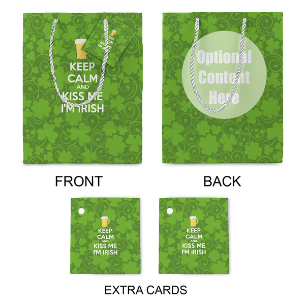 Kiss Me I'm Irish Medium Gift Bag - Approval