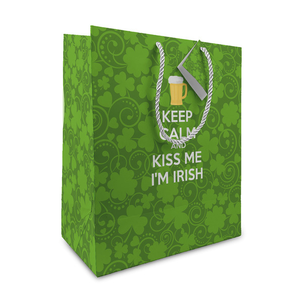 Custom Kiss Me I'm Irish Medium Gift Bag