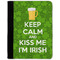 Kiss Me I'm Irish Medium Padfolio - FRONT