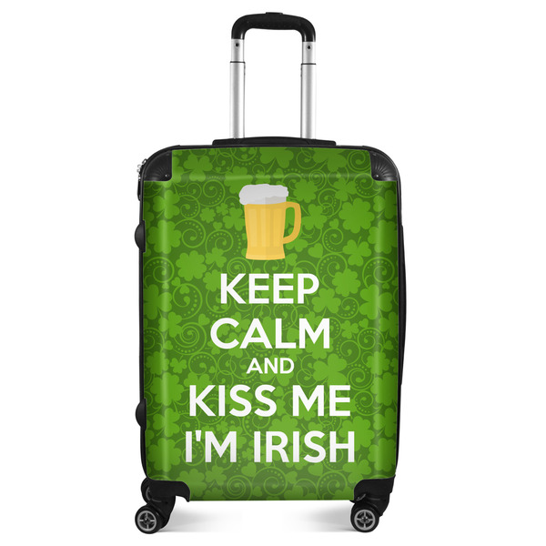 Custom Kiss Me I'm Irish Suitcase - 24" Medium - Checked